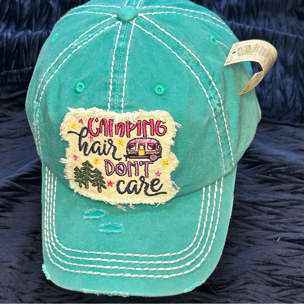 “Camping Hair Don’t Care” hat. NEW!!! - Picture 1 of 4